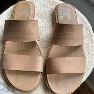 Tan Sorel Sandals